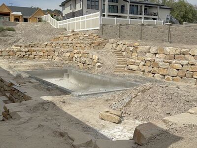 Landscaping, Sprinkler, Concrete, Sod