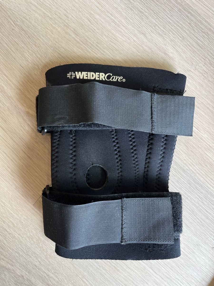 WeiderCare Black Knee Support Brace with Adjustable Straps