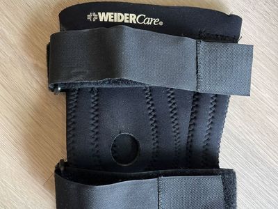 WeiderCare Black Knee Support Brace with Adjustable Straps