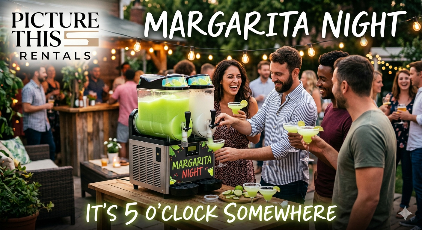 IT’S 5 O’CLOCK SOMEWHERE!  SLUSHY MACHINE RENTAL