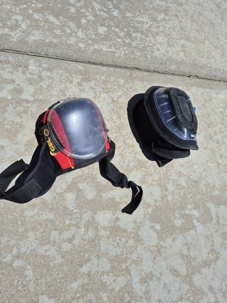 Lot of 2 Work Knee Pads - Brutus Gel & Kobalt Heavy Duty Protective Knee Pads