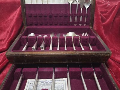 Holmes and Edwards Silverware with Chest
