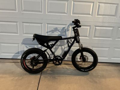 Electric Bike Black - Fat Tire Cruiser E-Bike ridstar q20