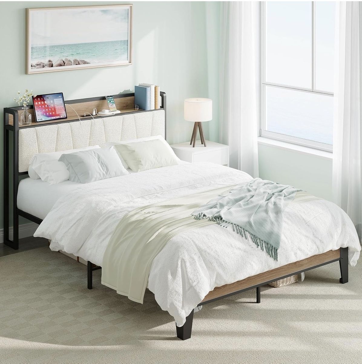 Brand New in the Box Modern Queen Bed Frame
