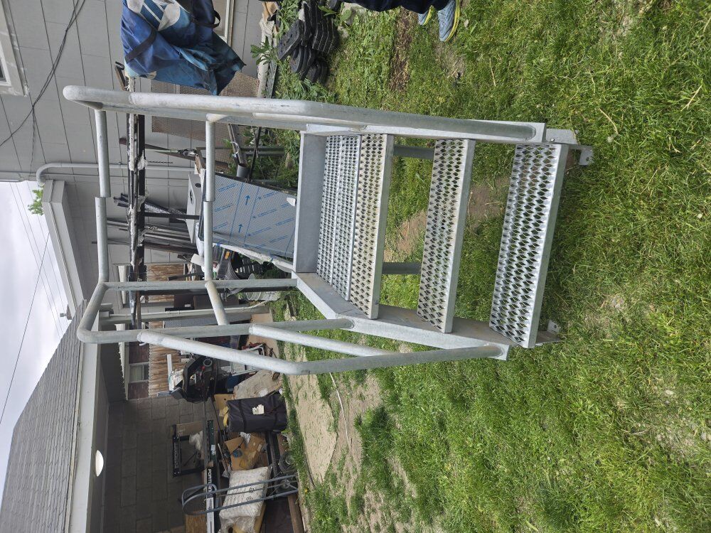 galvanized stairs