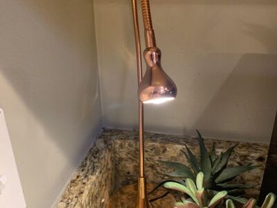 Jansjo Copper Rose Metallic Flexible LED Desk Lamp