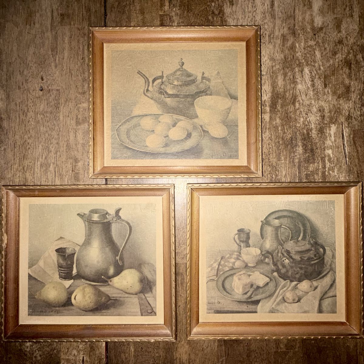Vintage Henk Bos Framed Still Life Prints – Set of 5