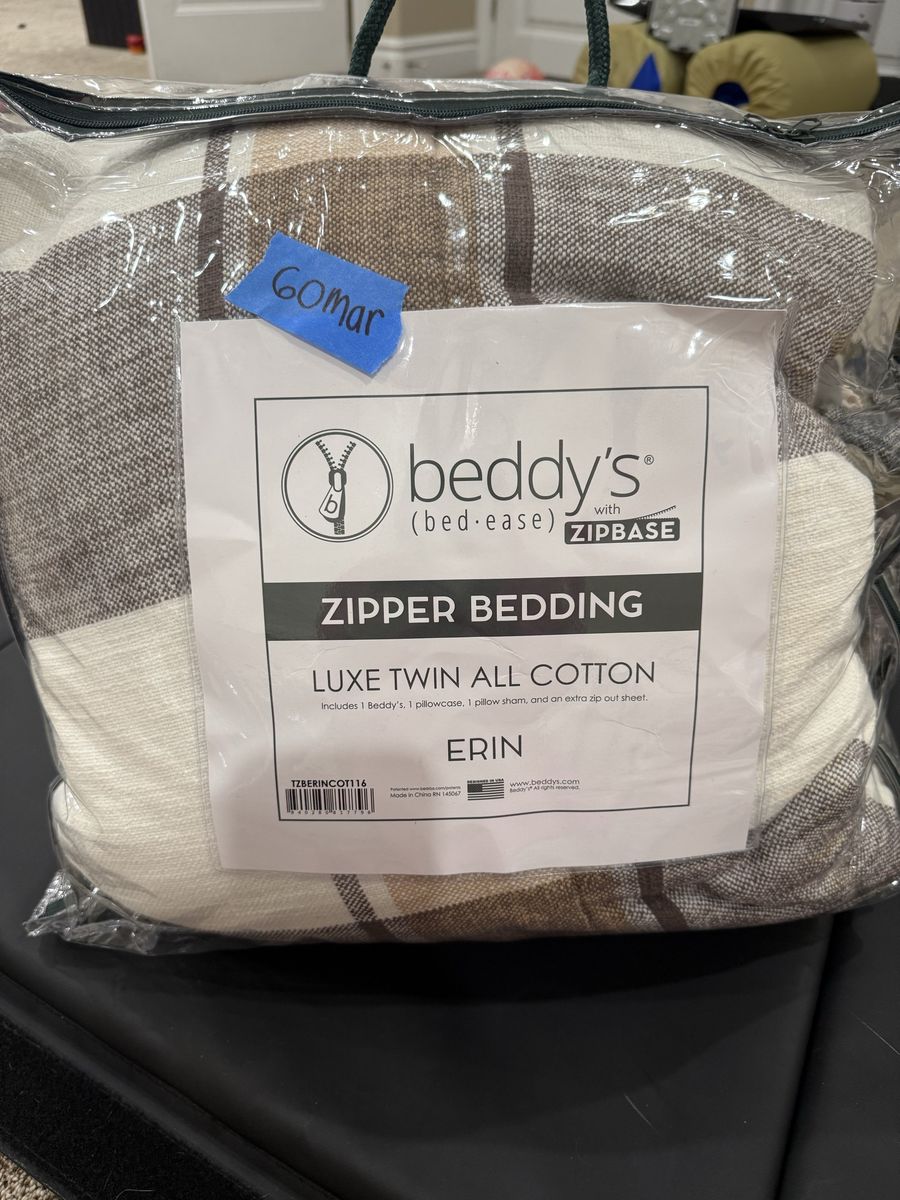 Beddys TWIN Erin Cotton Zipbase