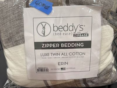 Beddys TWIN Erin Cotton Zipbase