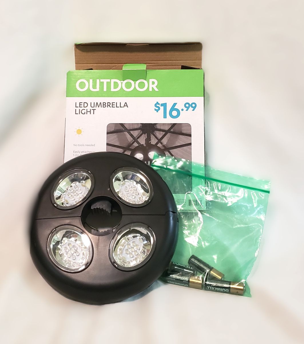 Outdoor LED Umbrella Light Cordless Patio Light Bright Illumination for Summer Evenings