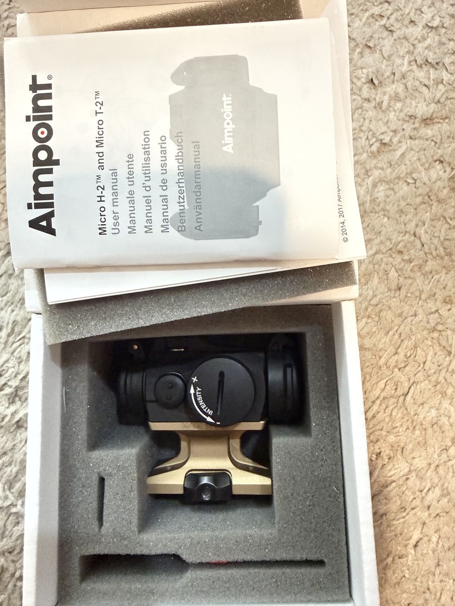 Brand New Aimpoint Micro T2 With Reptilia Mount