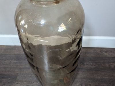 Large Glass Floor Vase 28.25" Tall
