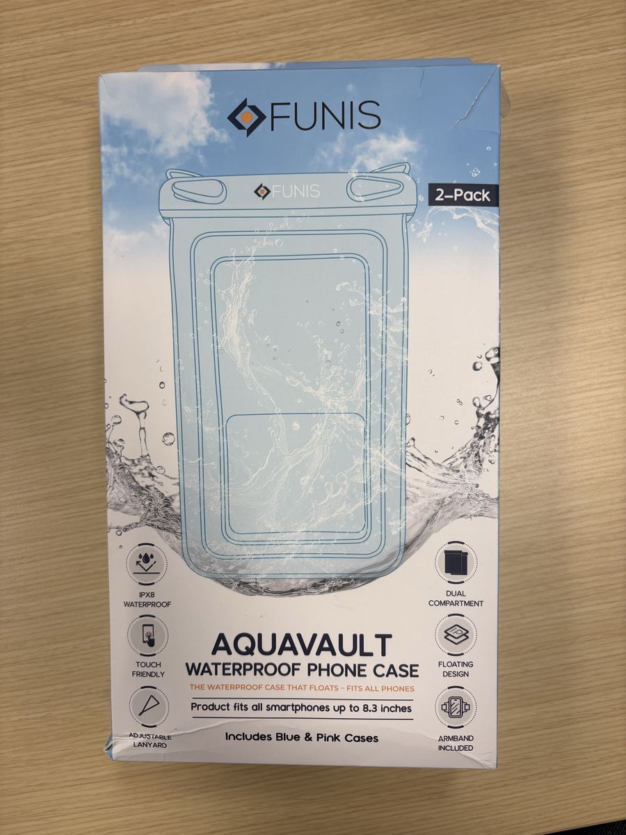 Aquavault Floating Waterproof Phone Case 2-Pack Blue & Pink