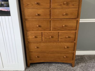 Solid wood dresser
