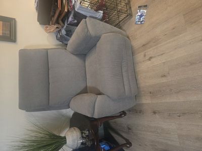 Comfy Grey fabric recliner