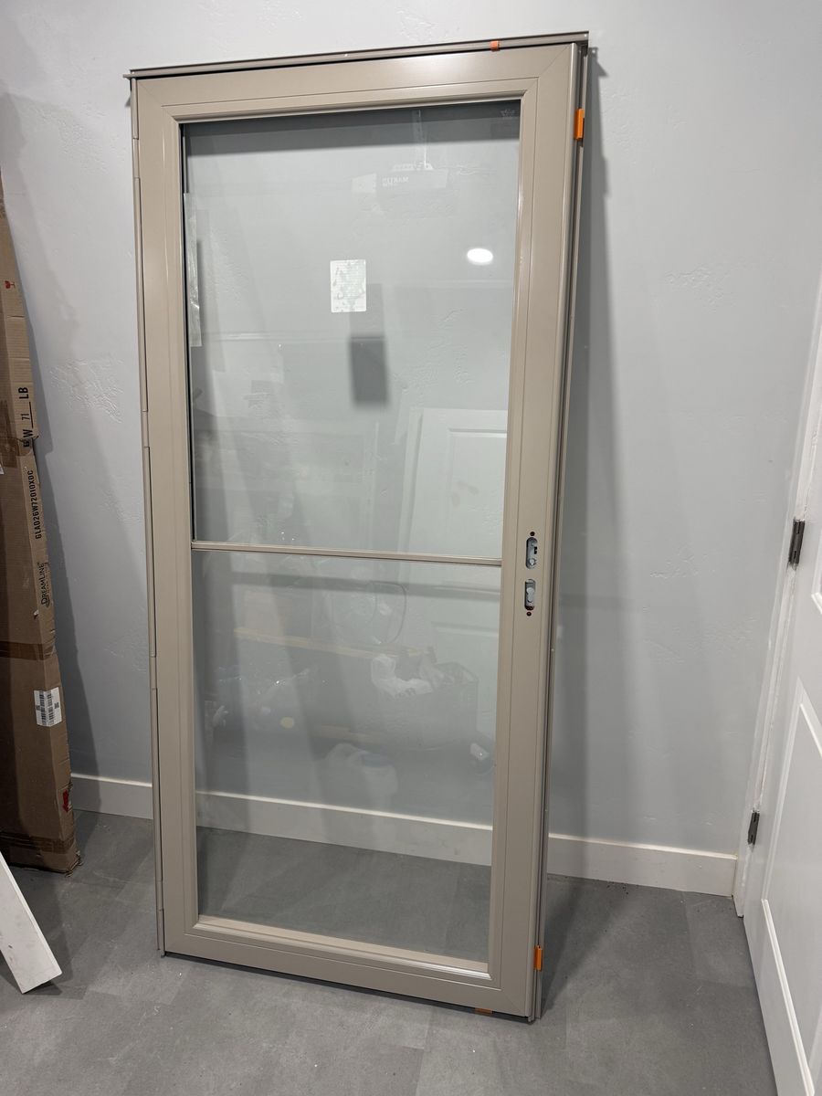 36 Inch Wide Right Hand Storm Door