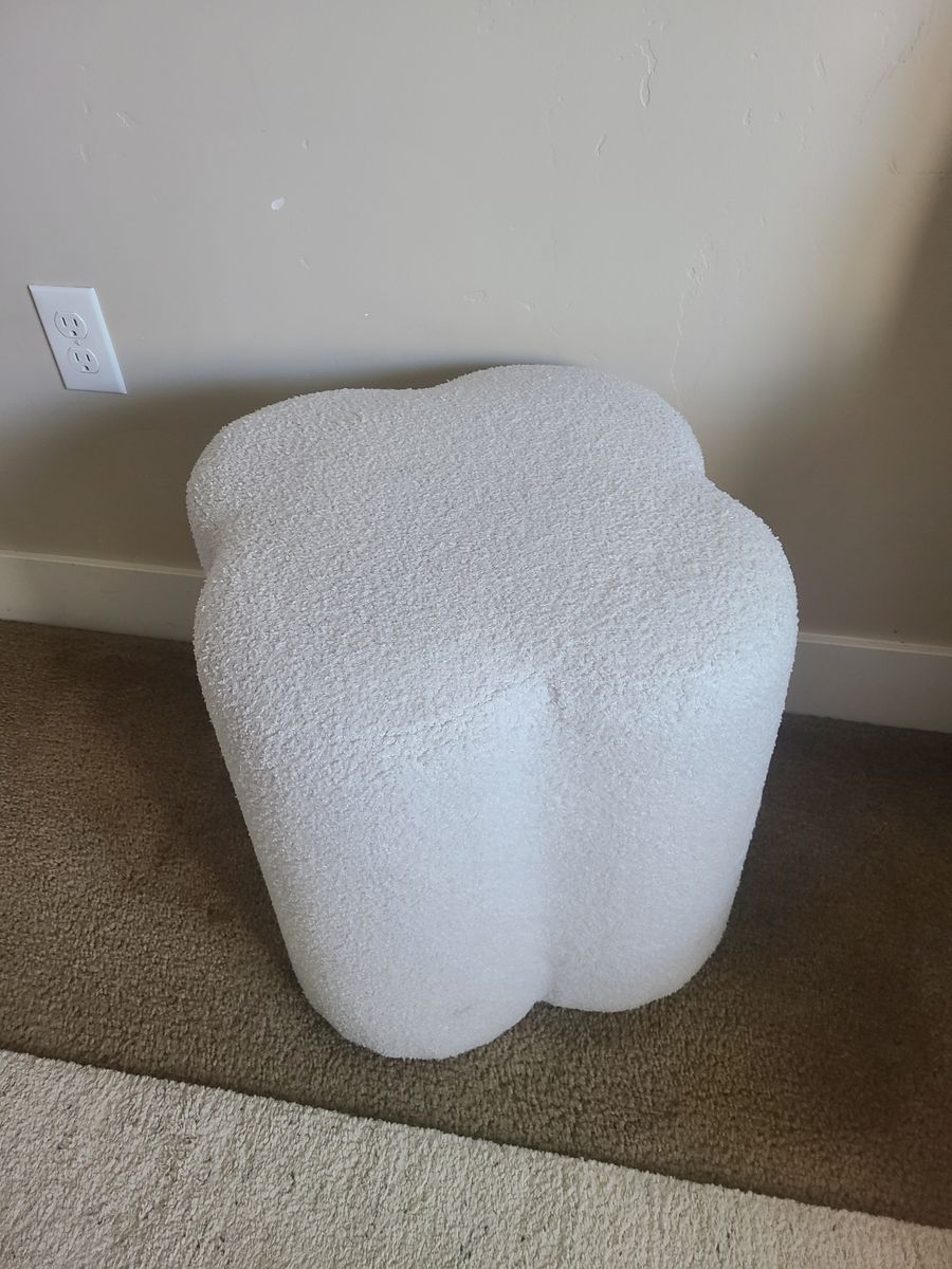 White Flower stool