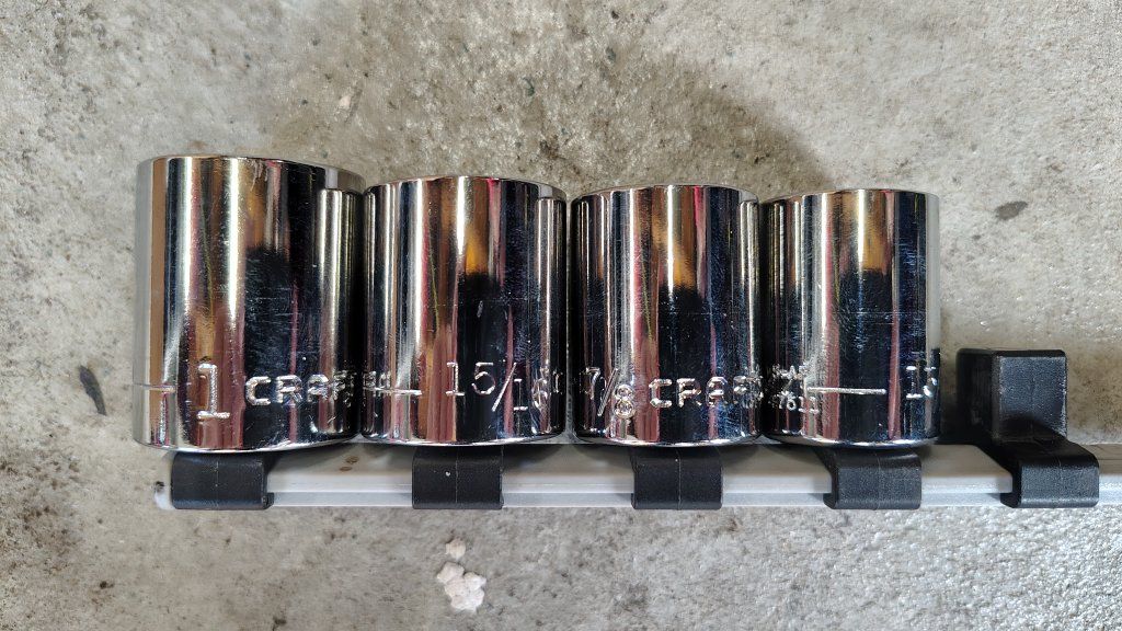 Craftsman 12PT 1/2" Drive SAE Sockets lot of 4