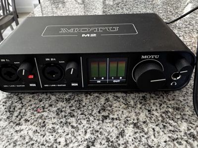 MOTU M2 2-in / 2-out USB-C Audio Interface with MIDI I/O