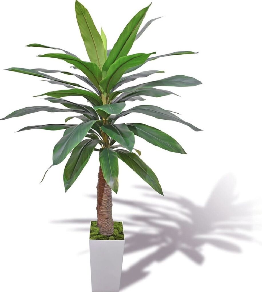 78-6.5' Banana Leaf Tree & Pot x7 Factory Sealed