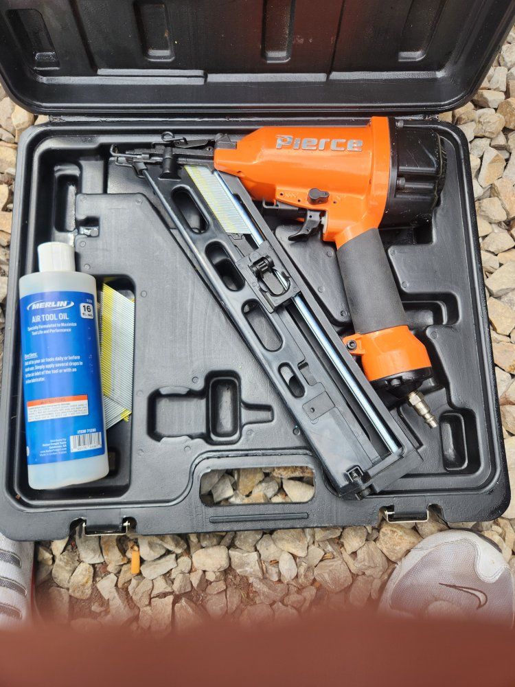 Pierce 15 guage angle nailer.