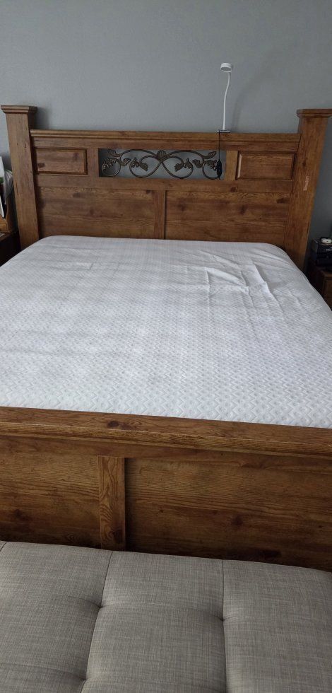 Ashley Queen Pine Bed Frame