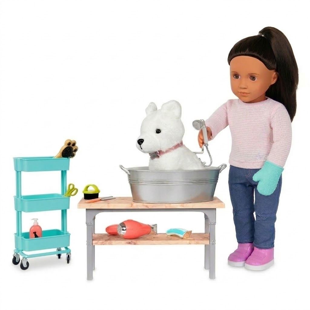 Our Generation Pet Grooming Set w/Working Dryer