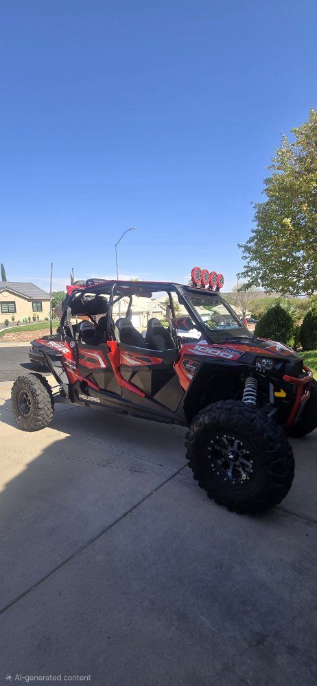 Polaris RZR XP 4 1000 EPS Side-by-Side UTV - Red/Black, 3,415 Miles