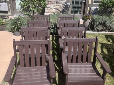 8 Polywood Outdoor Patio Chairs – Commercial Grade