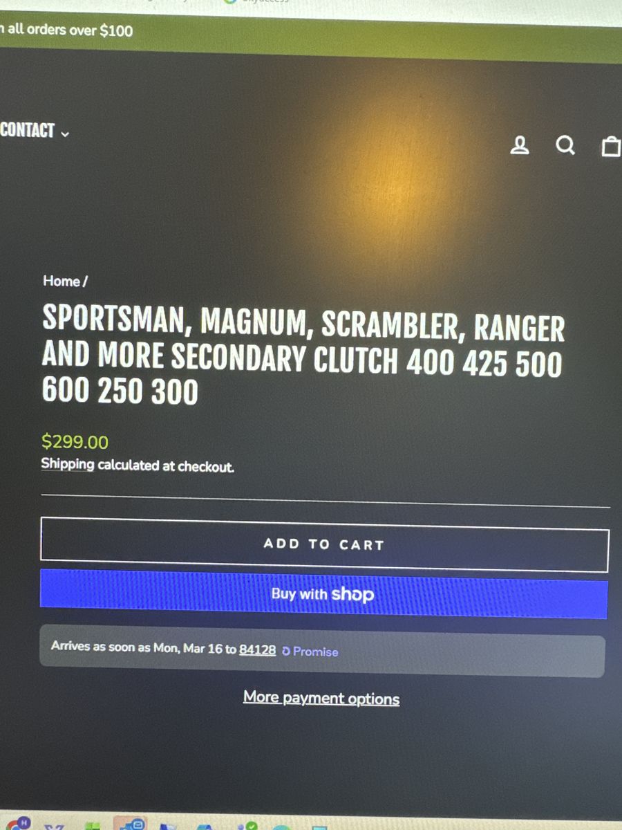 ATV Secondary Clutch