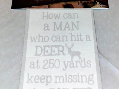 Humorous Hunting/Bathroom Decor