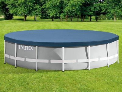 Intex 15ft Pool Cover for Round Metal Frame Pool