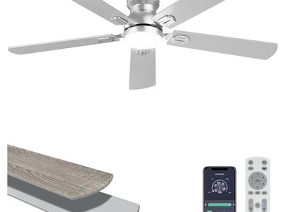 Brand New 52 Brushed Nickel Ceiling Fan