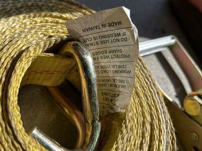 Heavy Duty 2'' Ratchet Straps x3