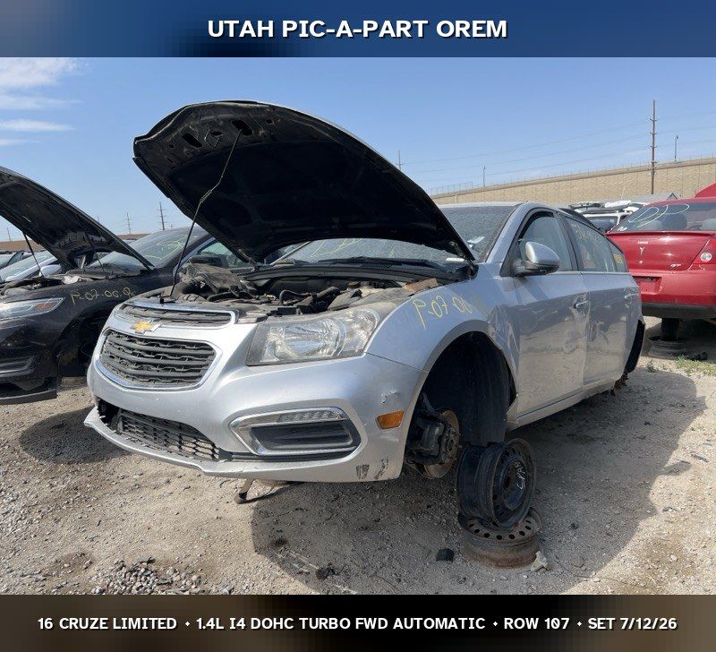 2016 Chevrolet Cruze Limited Parts - UTPAP Orem