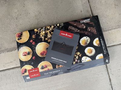 2 burner griddle and carry bag