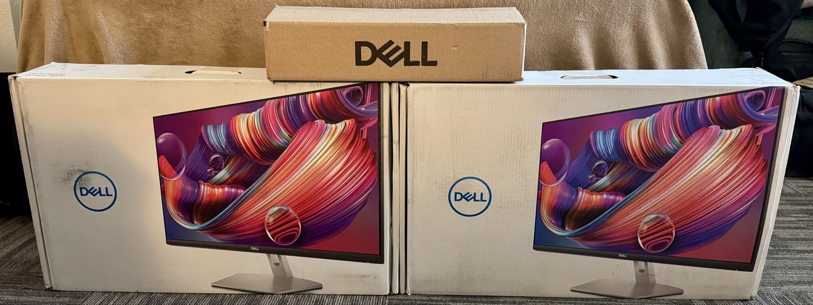 Dell D15U002 OptiPlex 3000 Micro Desktop PC - Refurbished and 2 Dell S2721D 27” Monitors