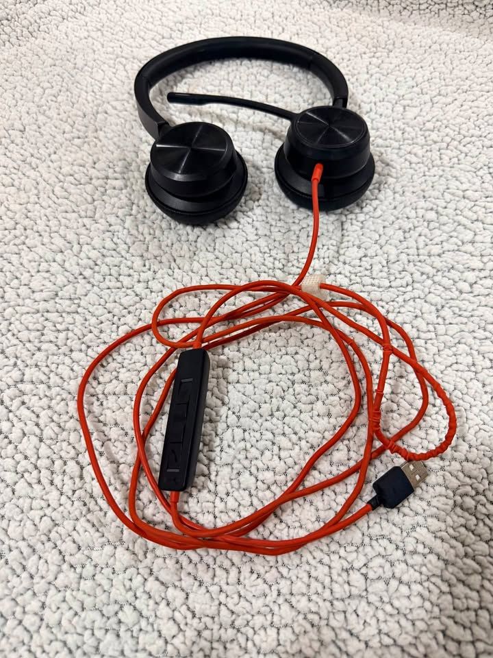Plantronics Poly-Blackwire 8225 Wired Headset with Boom Mic