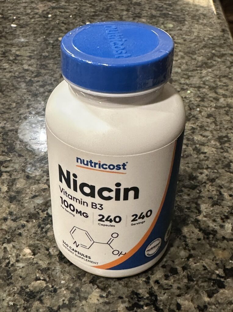 FREE Niacin Vitamin B3 240 Capsules