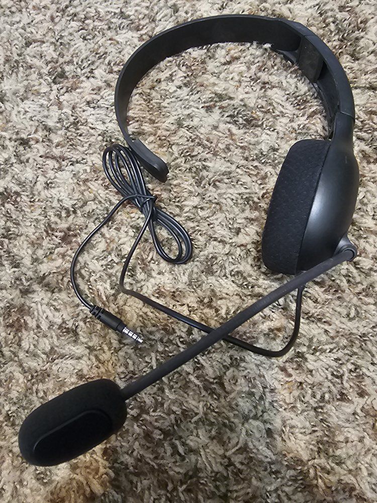 Official PlayStation Mono Chat Headset for PS4 and PS5 with Boom Mic