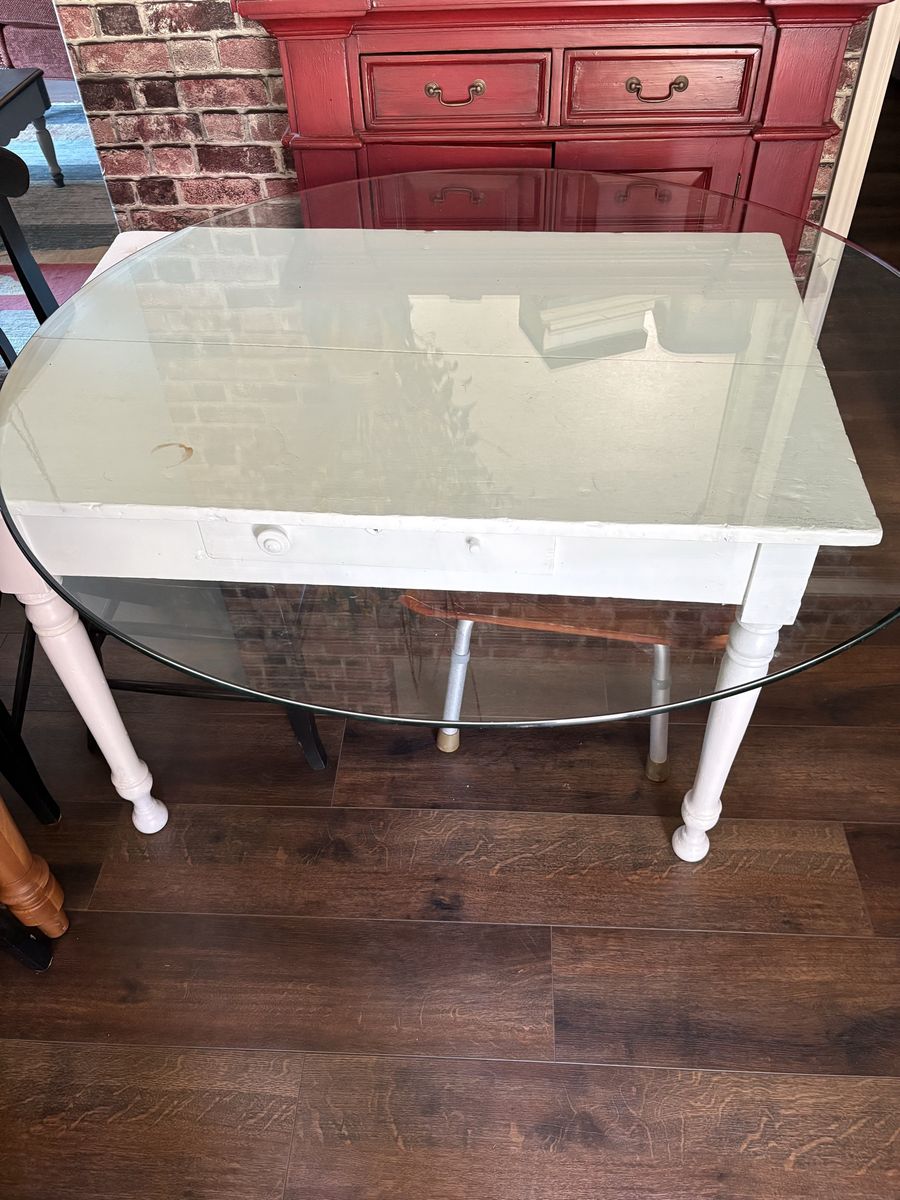 Glass round 48" bevel edge table top
