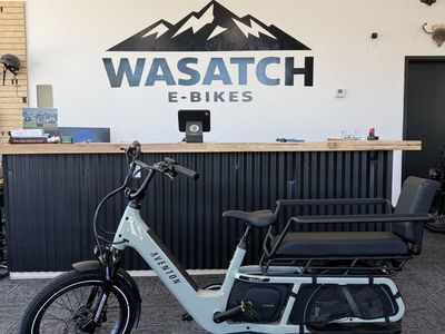 New Aventon Abound Electric Cargo Bike - Sage