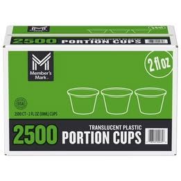 Member's Mark Translucent Portion Cups 2 Oz - 2500 Ct