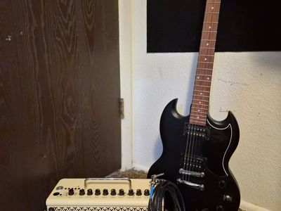 Epiphone electric guitar and amp