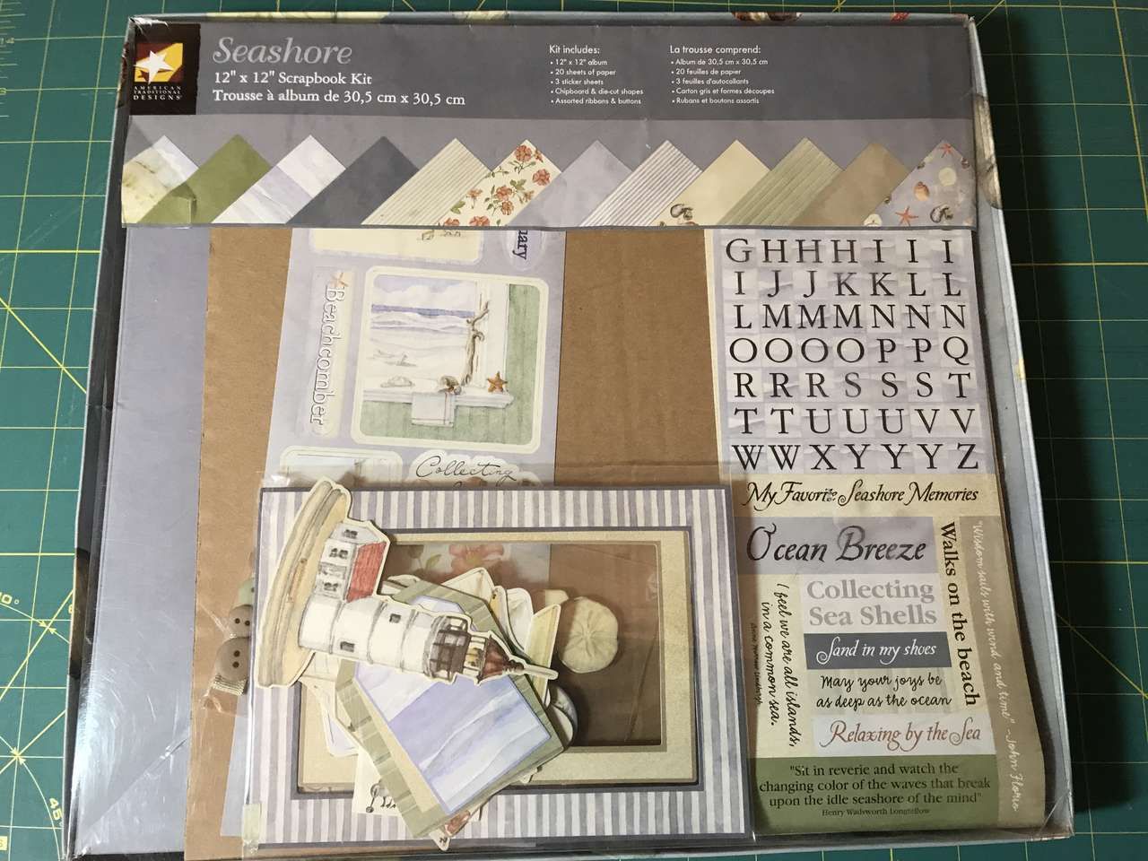 Seashore 12in x 12in Scrapbook Kit by American Traditional Designs