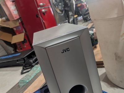 JVC SP-WA5 60W Subwoofer - Silver - Used Home Audio Speaker for Deep Bass