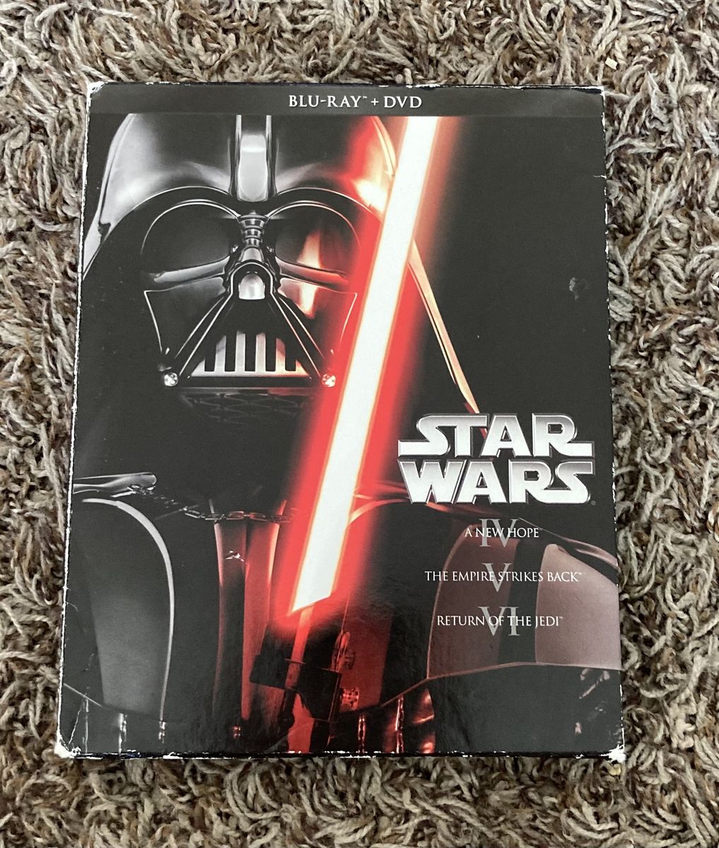 Star Wars Original Trilogy Blu-Ray Box Set (A New Hope, Empire Strikes Back, Return of the Jedi) DVD NOT INCLUDED
