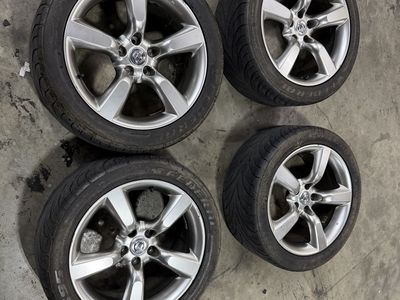 OEM Nissan 350Z 18" Staggered Alloy Wheels & Tires Set of 4 (5x114.3)