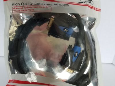 SHD VGA 3 Ft Monitor Cable for PC or Laptop - Unopened
