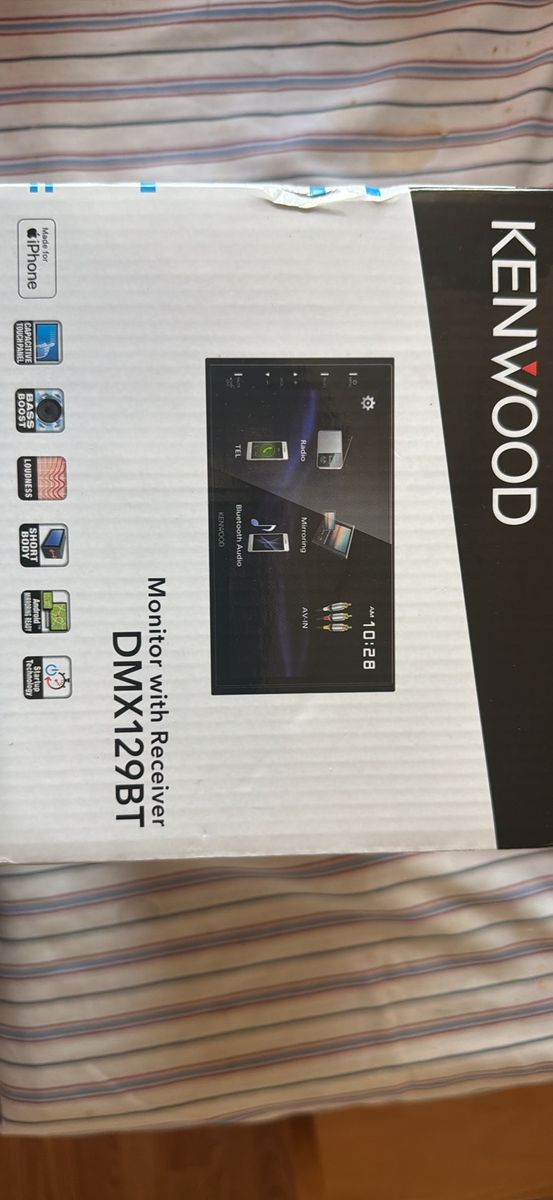 Kenwood DMX129BT Monitor with Receiver and Pioneer TS-G400 4" 2-Way Car Speakers